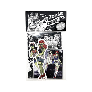 Topless and Bottomless Zombie Sticker Pack